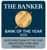 logo The Banker Bank of the Year Awards 2025, Investment Bank of the Year Infrastructure and Project Finance
