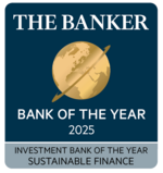logo The Banker Bank of the Year Awards 2025, Investment Bank of the Year Sustsainble Finance