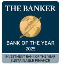 logo The Banker Bank of the Year Awards 2025, Investment Bank of the Year Sustsainble Finance